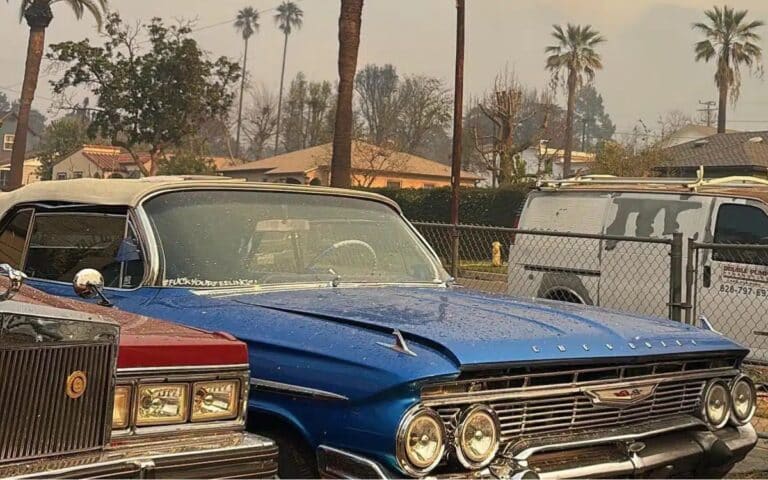 man saved vintage lowriders in California wildfires