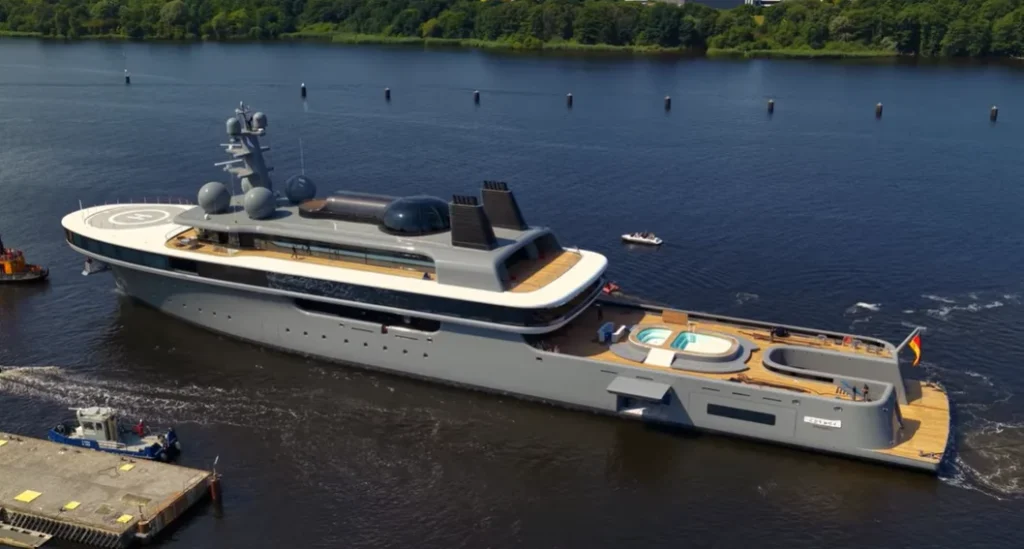 374ft superyacht Project Cosmos undergoes sea trials with it being one of the first in the world to have fuel cell technology
