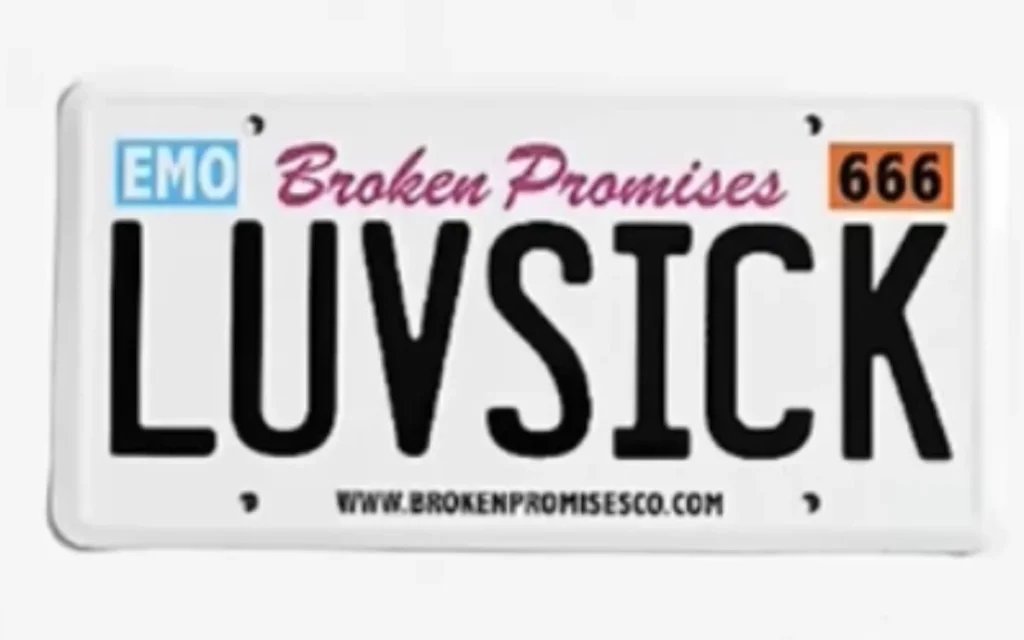 A California woman who has a ‘LUVSICK' license plate on her Dodge Magnum R/T says she’s been inundated with erroneous tickets thanks to her unusual plates.