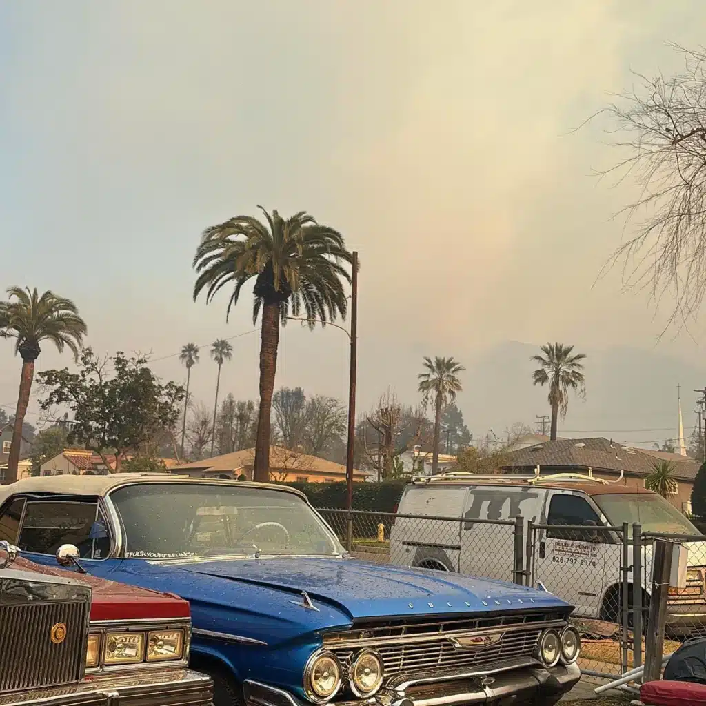 man saved vintage lowriders in California wildfires