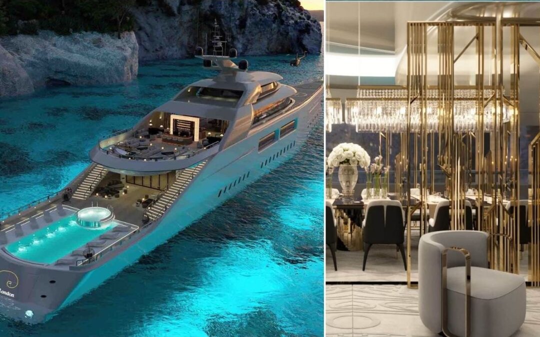 This spectacular 350-foot yacht is a mansion on the water