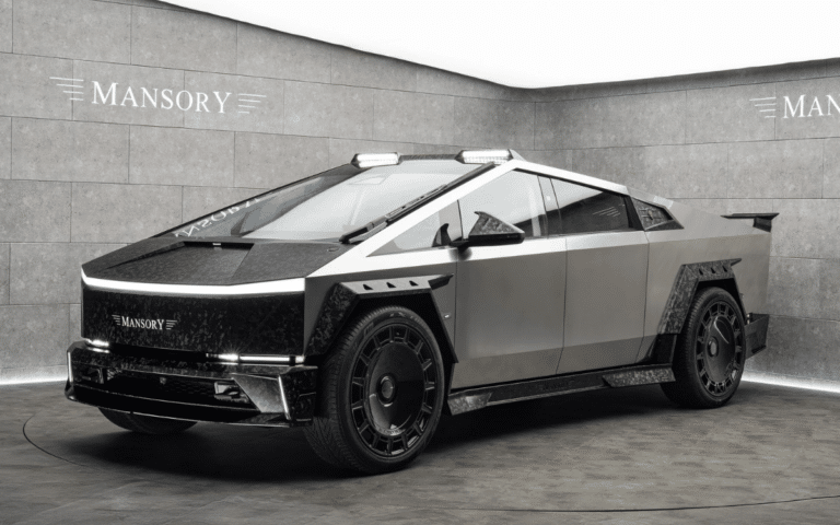 Mansory has gone all in on creating a custom Tesla Cybertruck with forged carbon