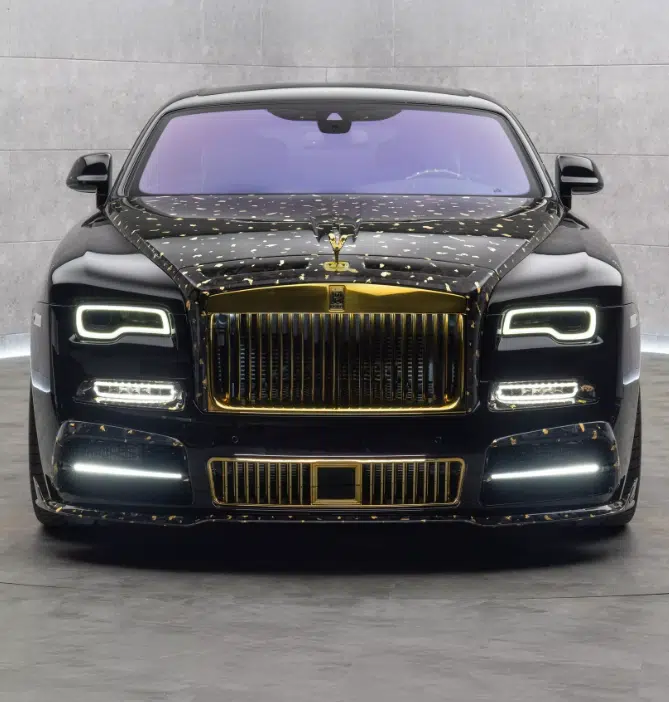 New Mansory Rolls-Royce Wraith looks like a billionaire spilled gold on it