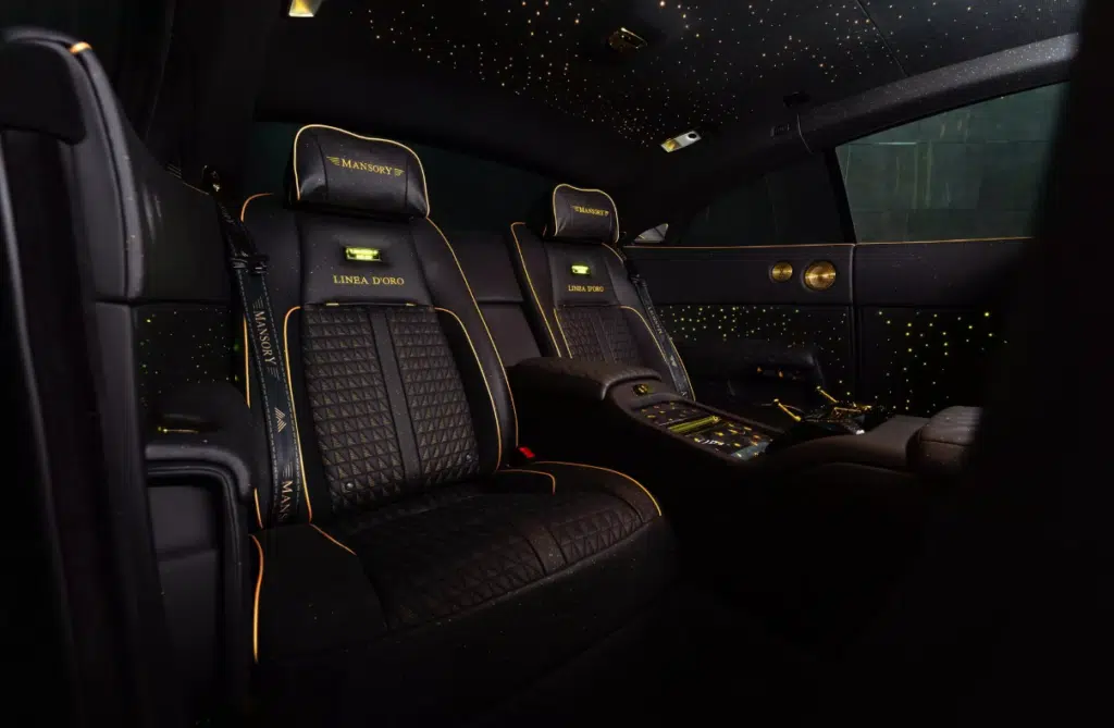 New Mansory Rolls-Royce Wraith looks like a billionaire spilled gold on it