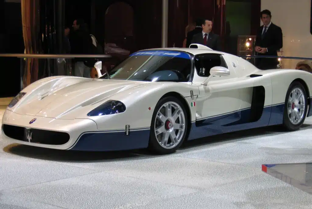 The Maserati MC12 was directly related to the Ferrari Enzo.