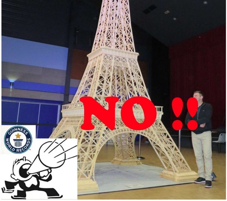 Man spent 8 years building 23ft tall Eiffel Tower replica out of matchsticks but suffered heartbreak at the end