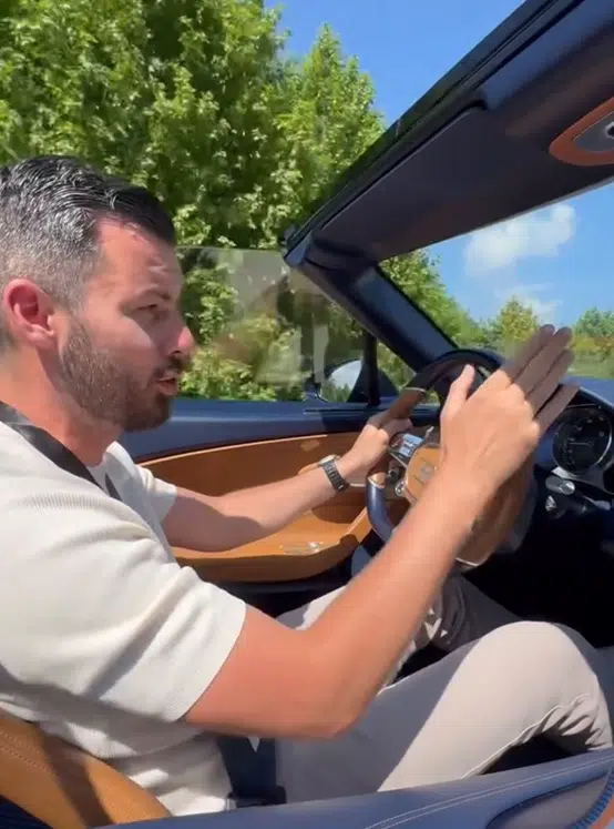 Bugatti CEO Mate Rimac showed us all what it's like to drive the convertible Mistral