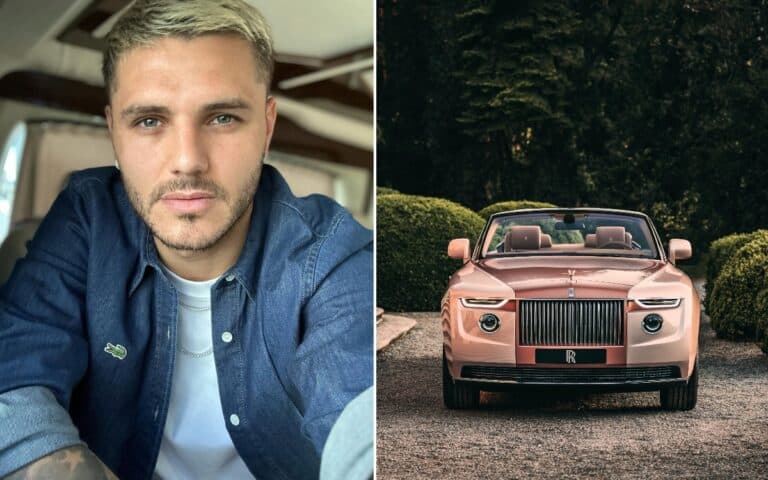 Argentine footballer Mauro Icardi has reportedly dropped $25 million on a Rolls-Royce Boat Tail