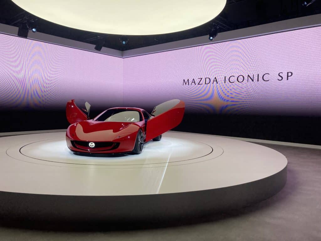 Mazda just unveiled its new sports concept, the Iconic SP, at the Japan Mobility Show
