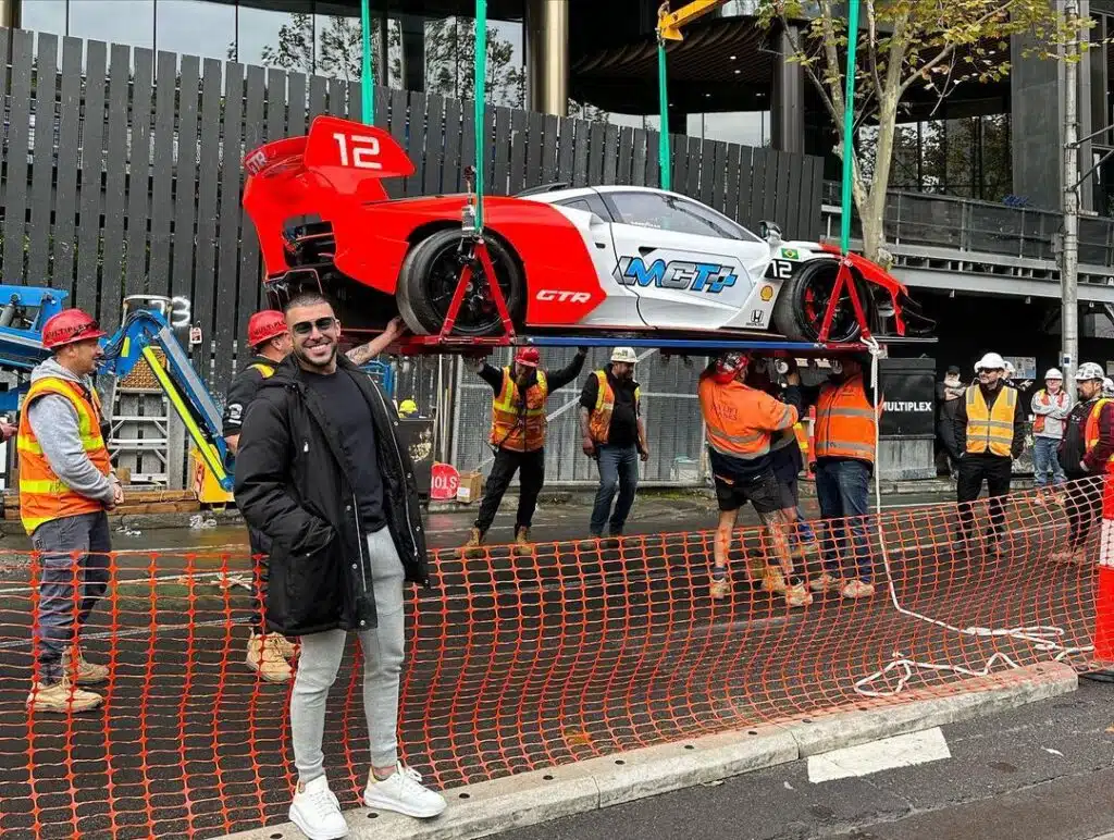 The ultimate flex is this McLaren Senna being airlifted 57 stories to $27m apartment to be used as an ornament