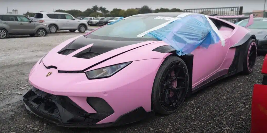 Lamborghini Huracan found at Miami junkyard