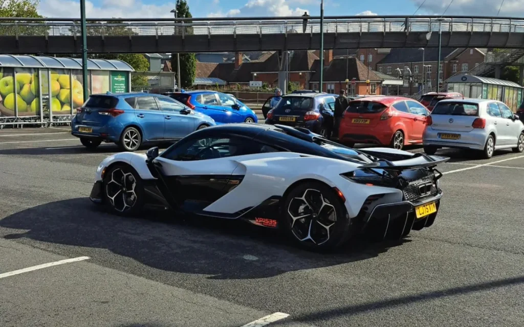Shoppers at a UK Morrisons couldn’t believe their eyes when two rare McLaren W1 hybrid prototypes turned up in the car park