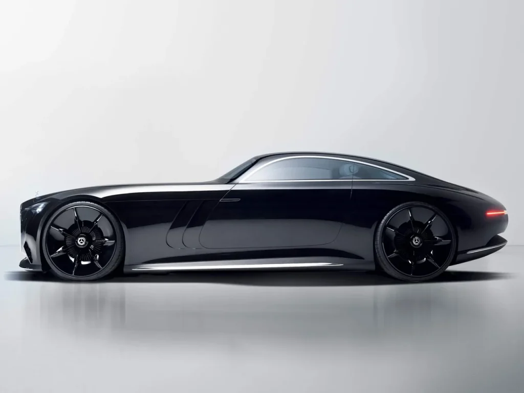 Mercedes-Benz has unveiled the Vision Iconic concept car - and the solar paint job provides 7,450 miles of range
