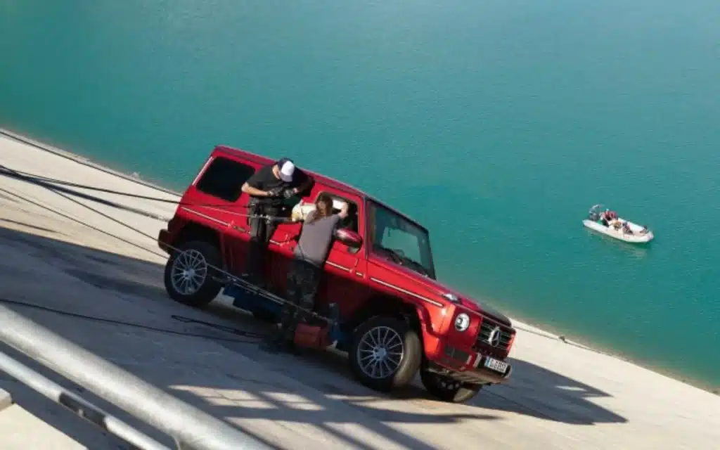 Mercedes drove the G-Class sideways on a wall in physics-defying stunt 'never before attempted'