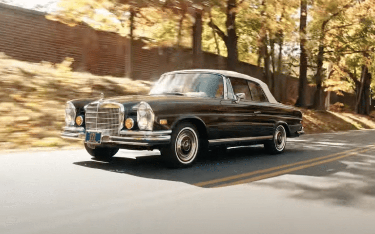 New York family send Mercedes-Benz 280 SE sitting in storage for 30 years to Germany for restoration, the car has a claim to fame from its past life