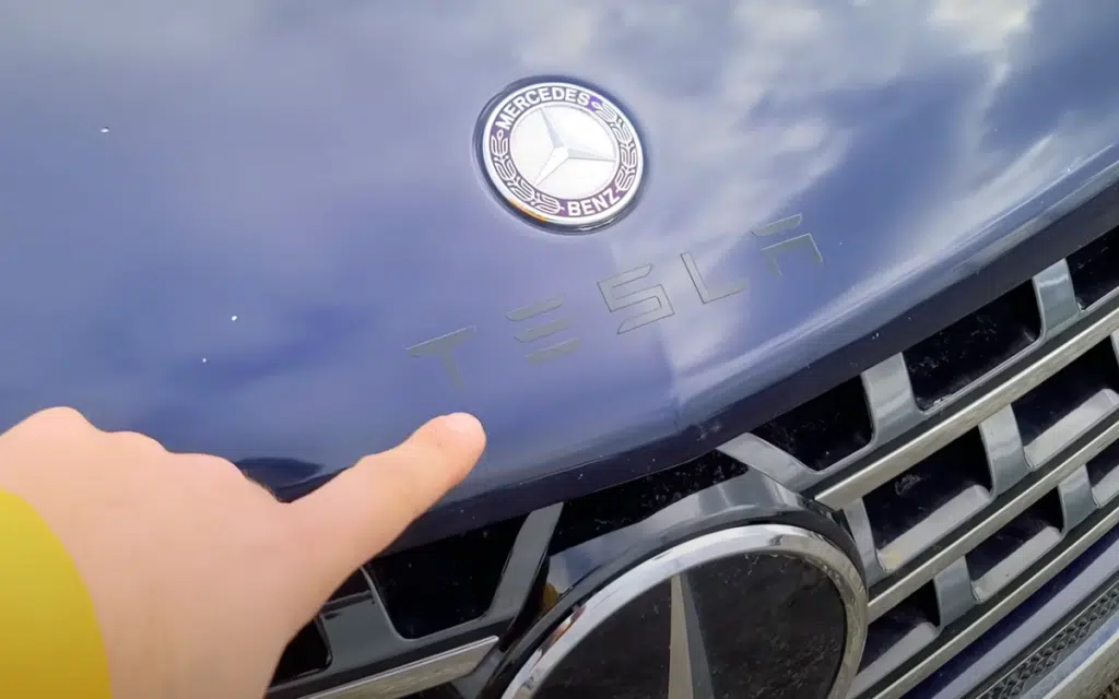 Heaps of confusion caused by Mercedes-Benz ML selling for cheap but having Tesla badge on the hood