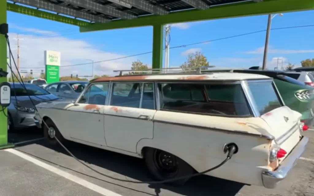 This guy built a homemade electric car out of a 1962 Mercury Comet and it actually runs