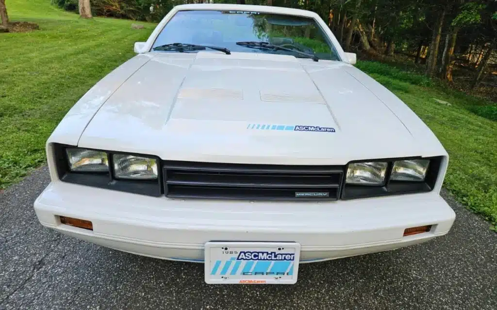Check out this incredible and super rare 1985 Mercury Capri ASC McLaren convertible that has just 20,000 miles on the clock.