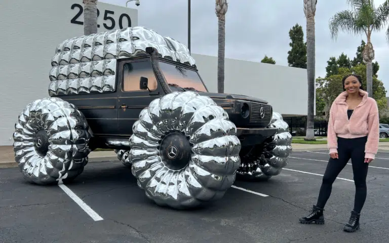Mercedes-Benz and Moncler joined forces to design a car for moon travel and it is well and truly out of this world (sorry)