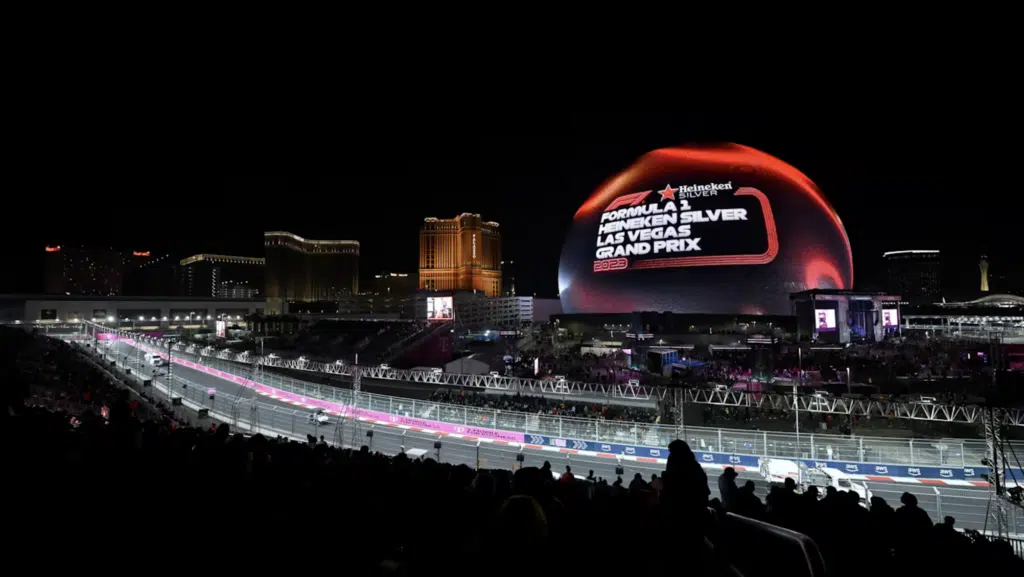 If you buy the most expensive ticket to the Las Vegas GP you get a free supercar thrown in