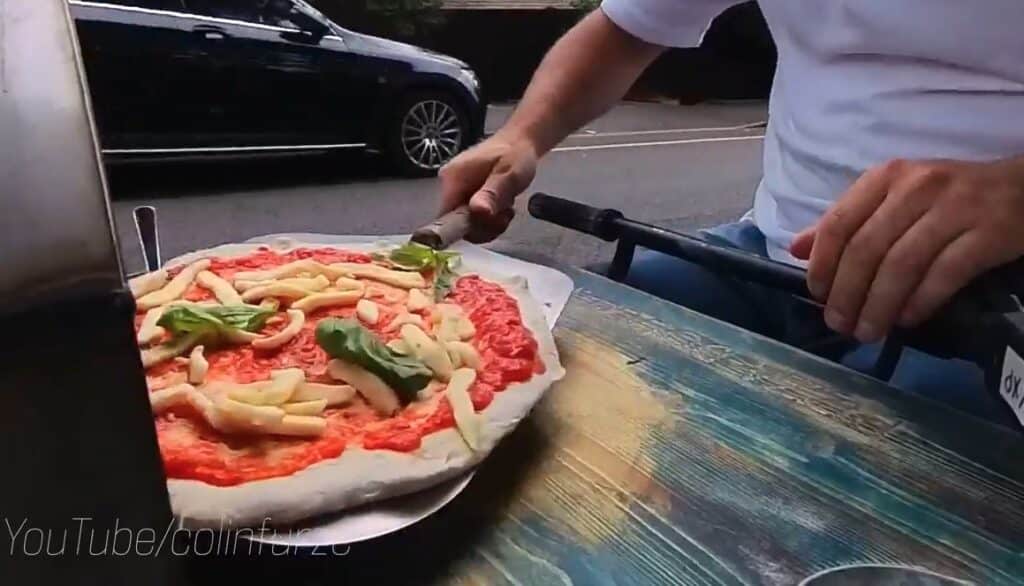 Motorbike pizza oven