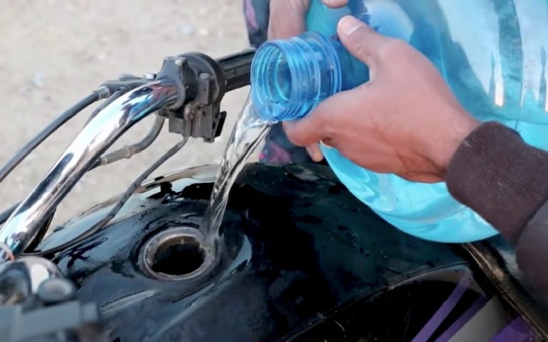These guys have found a way to power their motorbike with WATER