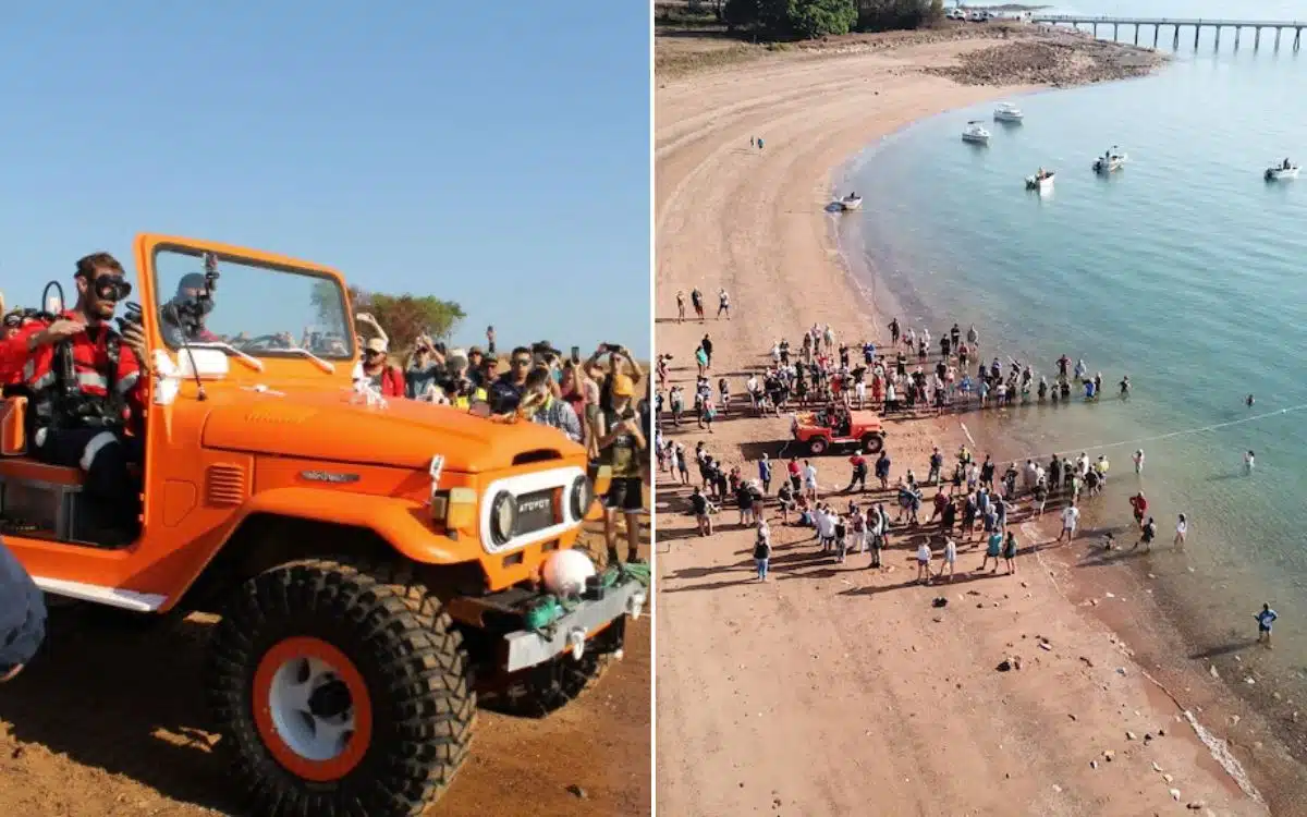 Mudcrab LandCruiser longest underwater drive