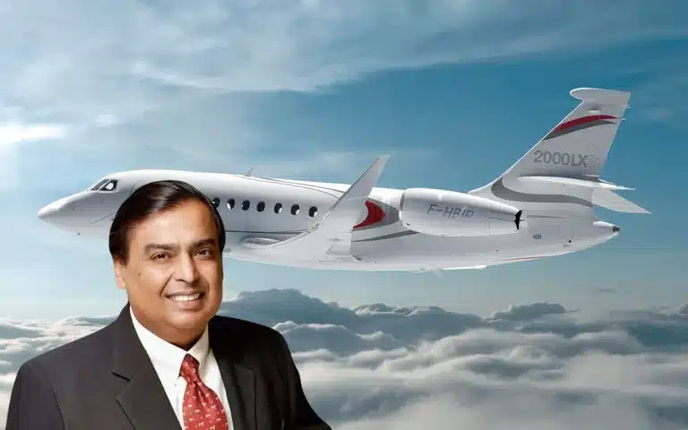 mukesh ambani private jets dassault falcon 2000