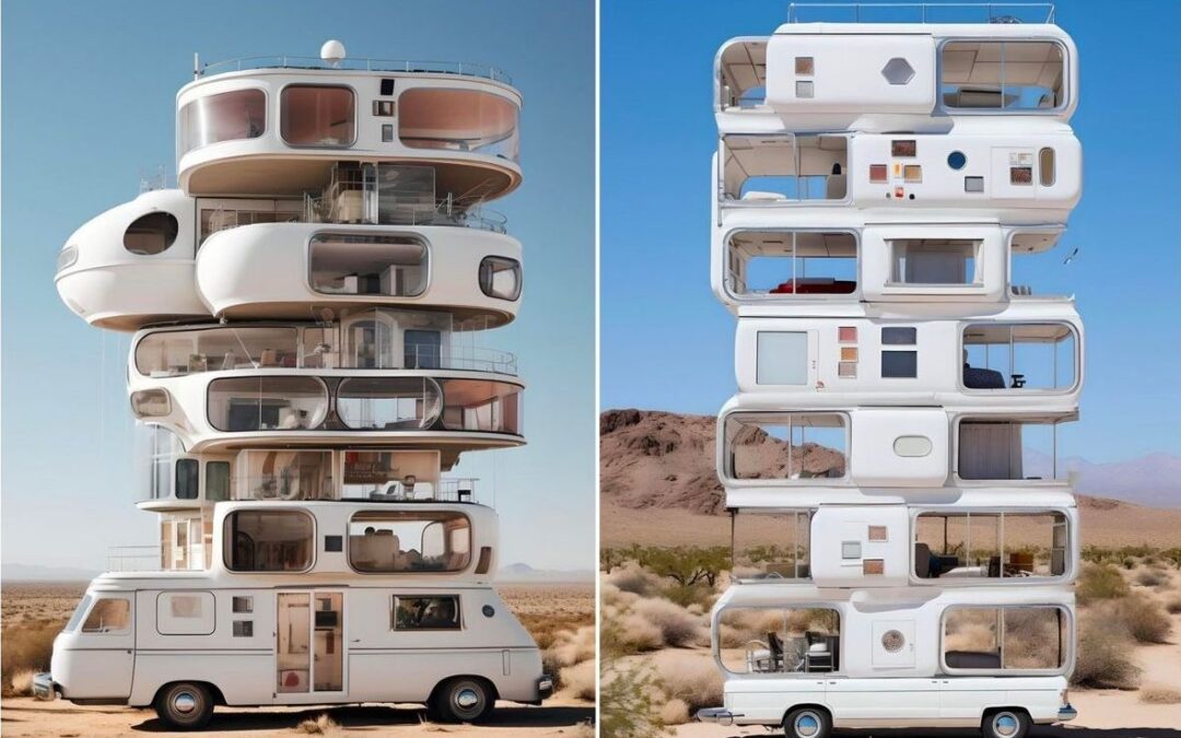 Design company creates multi-decker caravans that are taller than a condo