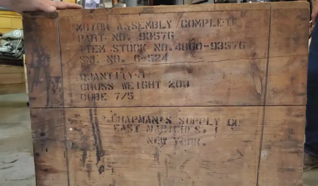 military crate 80 years surprise