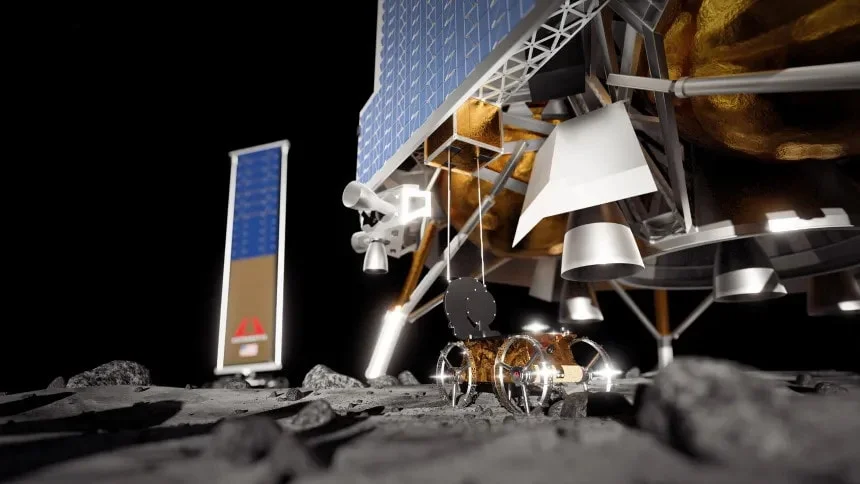 A new lunar lander is taking human knowledge to the Moon for safekeeping