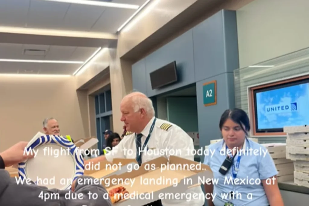 United Airlines pilot finds the perfect way to make it up to passengers after emergency landing