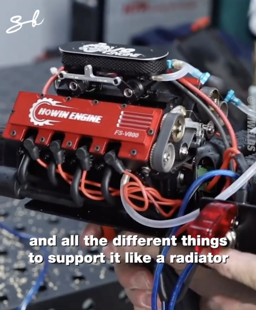 Nitro V8 engine drill