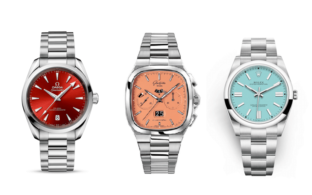 Top 5 colorful dial watches for the summer