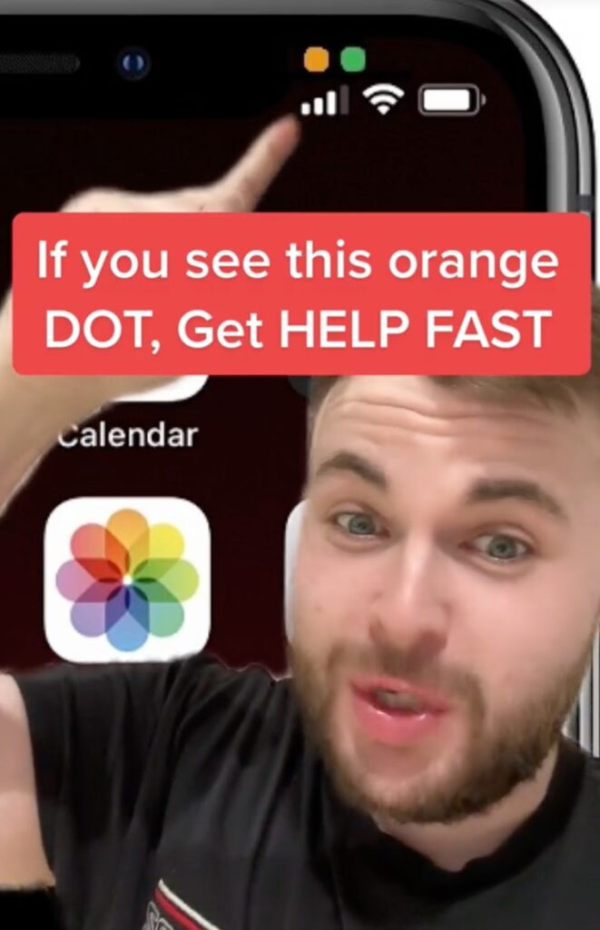 orange dot