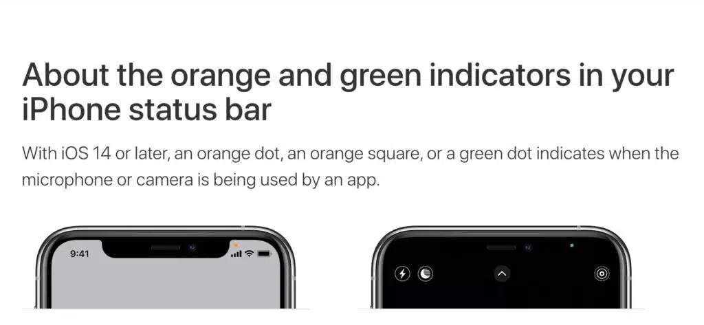 orange dot