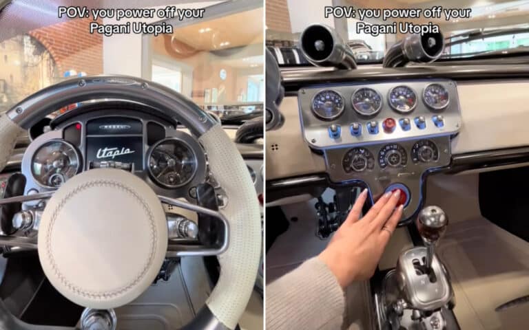 There is one hilarious feature of the Pagani Utopia people just can't get over