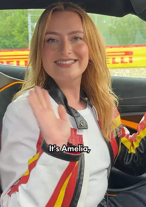 Amelia Dimoldenberg joins Formula 1’s new YouTube series Passenger Princess, learning to drive with F1 stars George Russell, Carlos Sainz, and Oscar Piastri