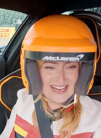 Amelia Dimoldenberg joins Formula 1’s new YouTube series Passenger Princess, learning to drive with F1 stars George Russell, Carlos Sainz, and Oscar Piastri