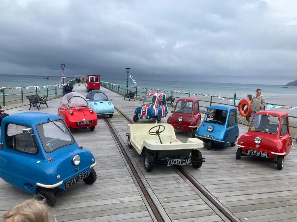 A bunch of teeny Peel P50 cars completely took over an island in Europe