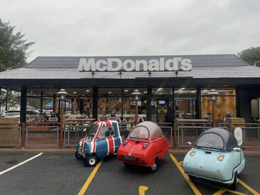 A bunch of teeny Peel P50 cars completely took over an island in Europe