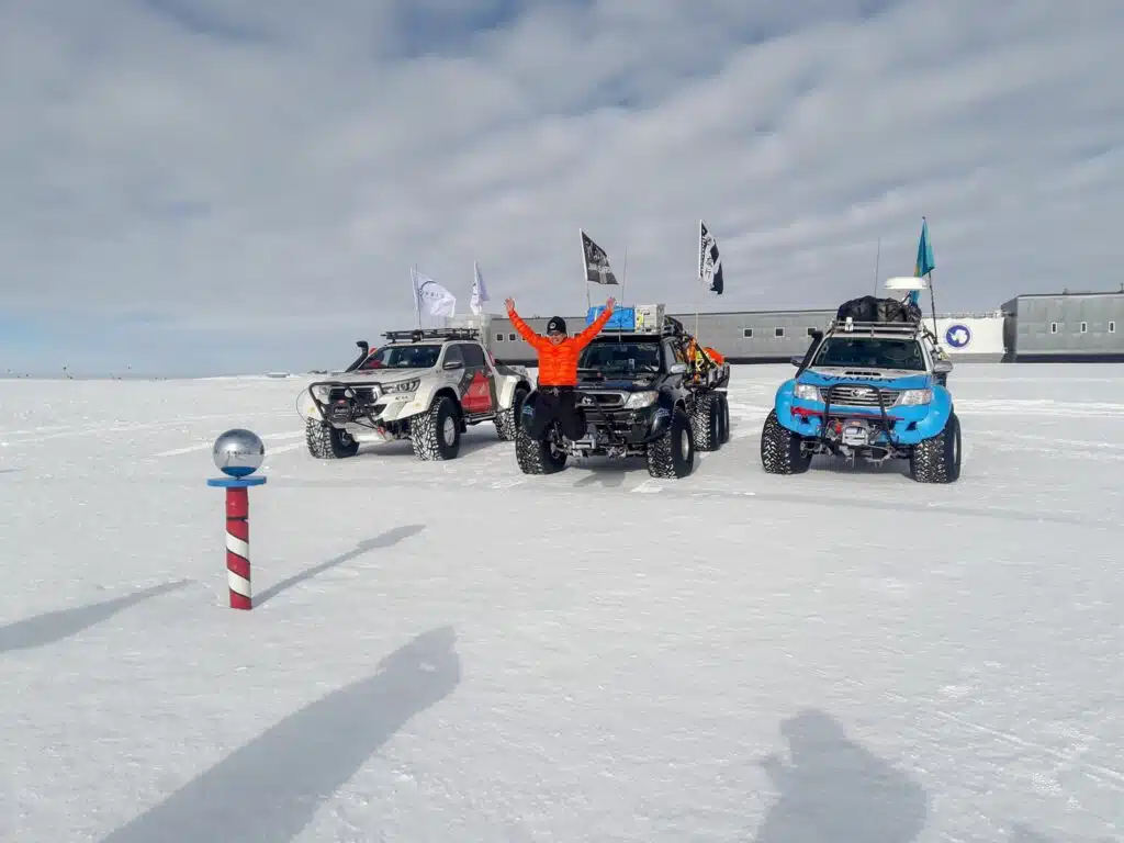 These confusingly-named trucks are the only trucks with a permit to drive to the South Pole