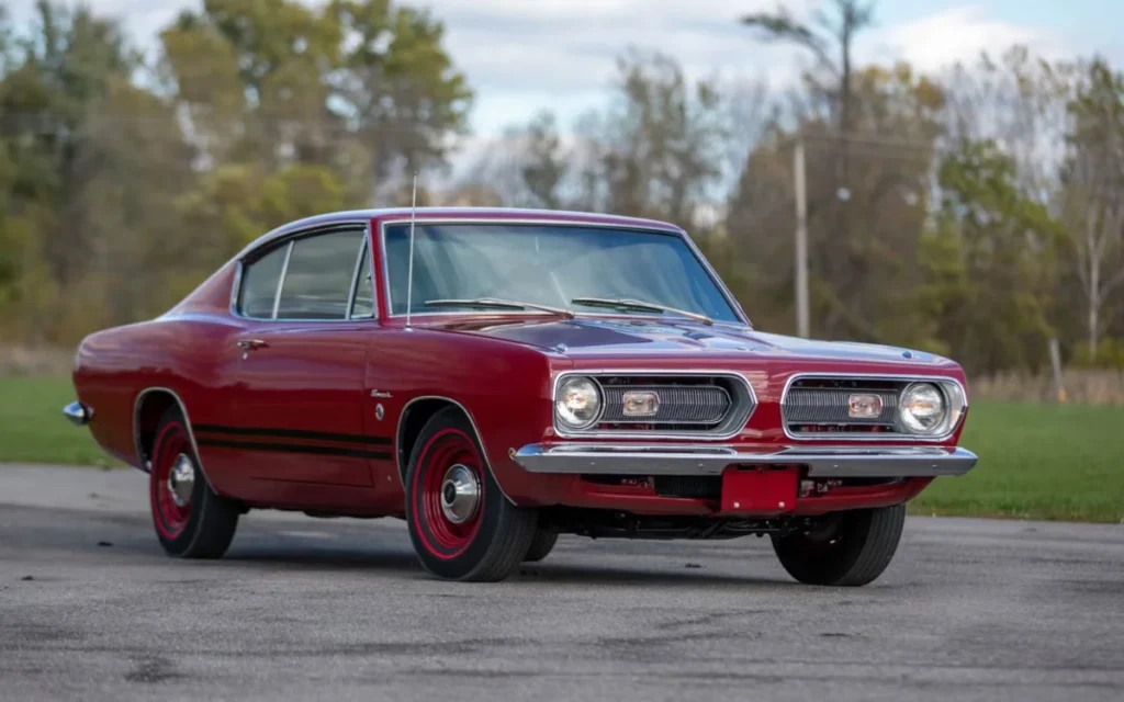 Abandoned for 15 years, this freshly repainted 1967 Plymouth Barracuda is now up for grabs on eBay - cracked paint, missing motor, big potential