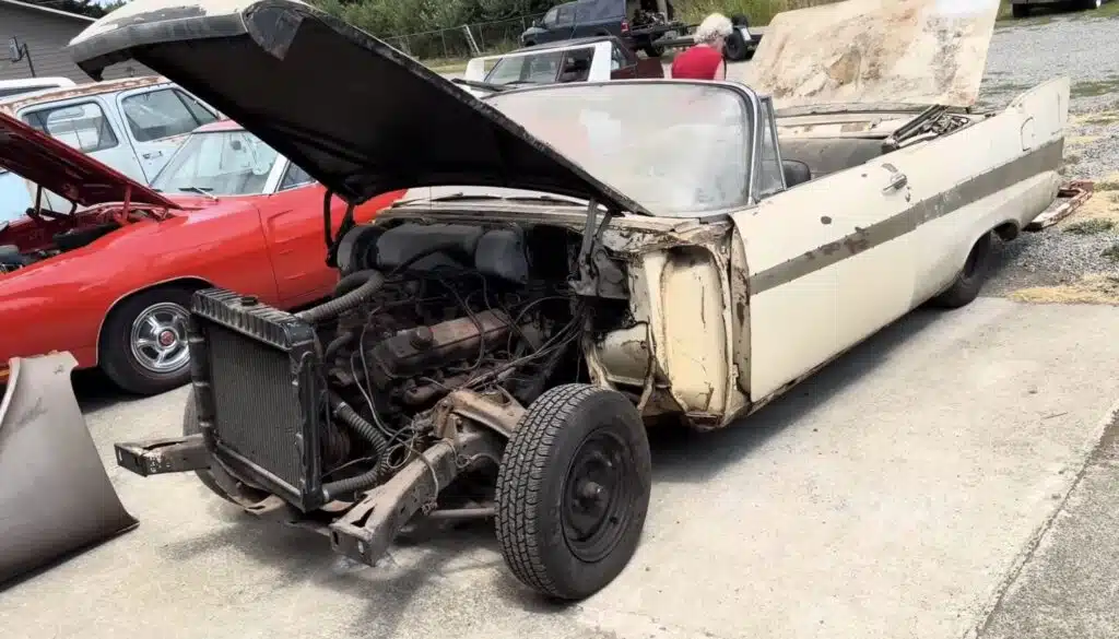 Abandoned 1957 Plymouth Belvedere was sitting in a closed-down Iowa dealership for over 50 years