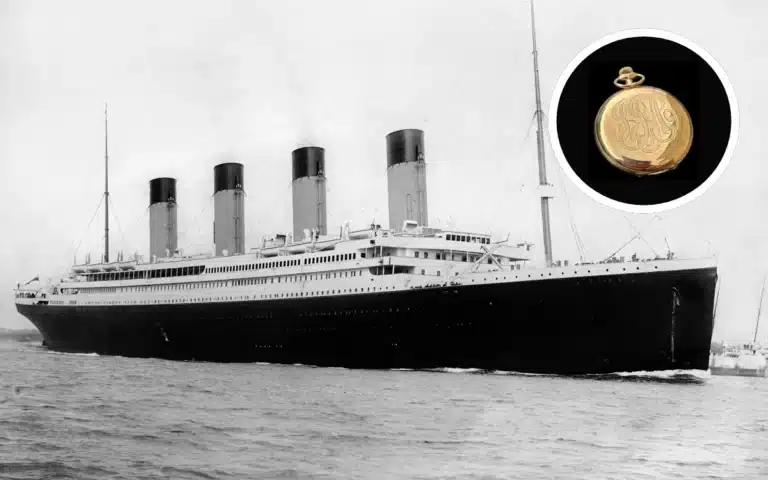 gold pocket watch titanic