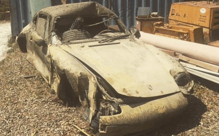 This drowned Porsche was resurrected and transformed into a track legend