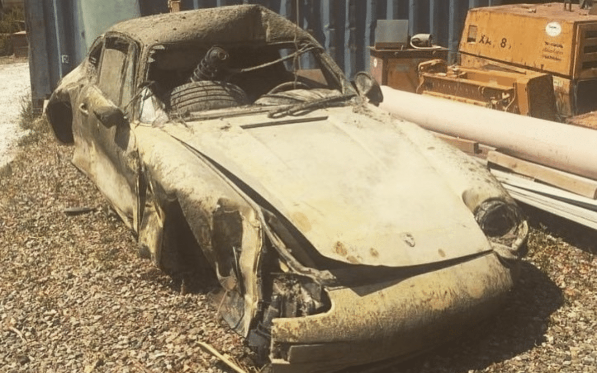 This drowned Porsche was resurrected and transformed into a track legend