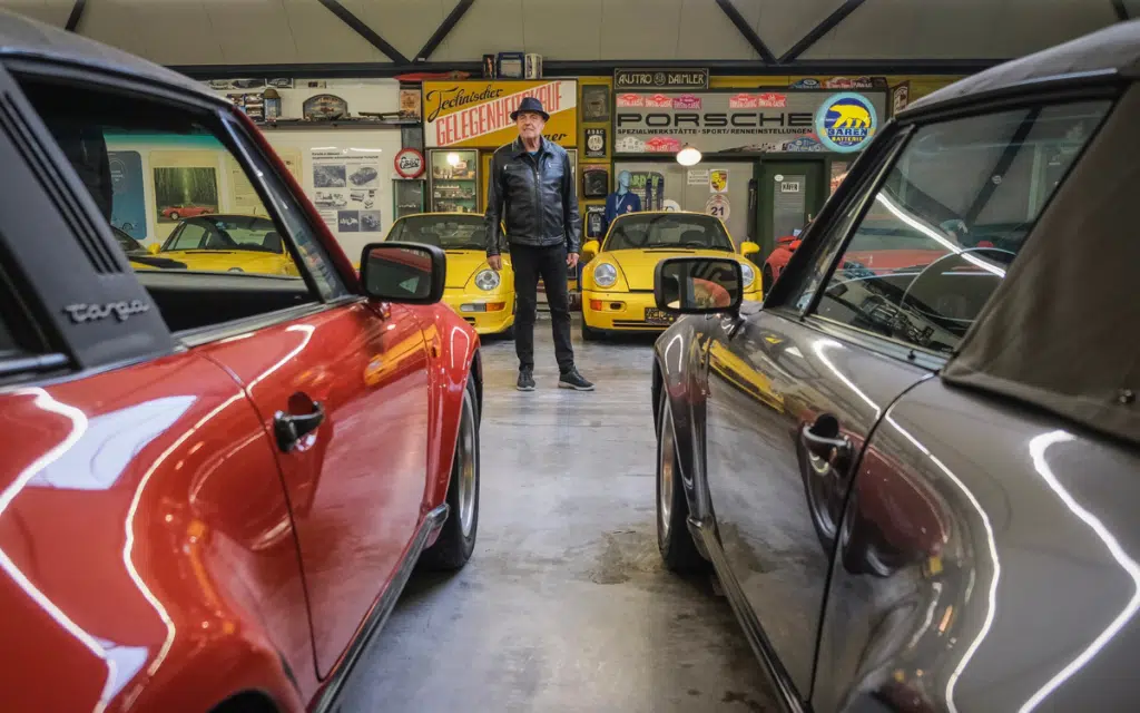 Porsche fan with separate building for his collection received his 80th Porsche aged 80