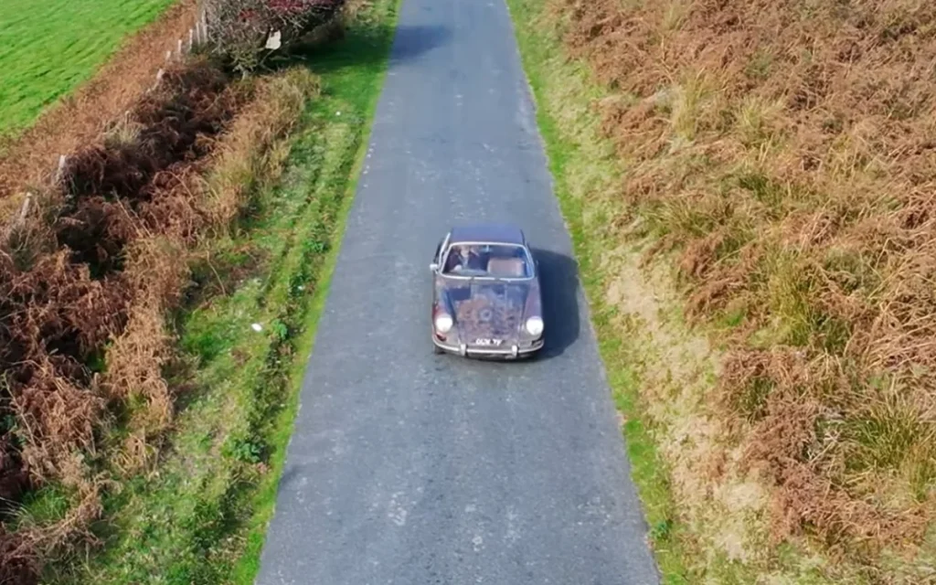 A rare 1968 Porsche 912 was unearthed by a firefighter in Wales after spending more than 45 years tucked away in a garage
