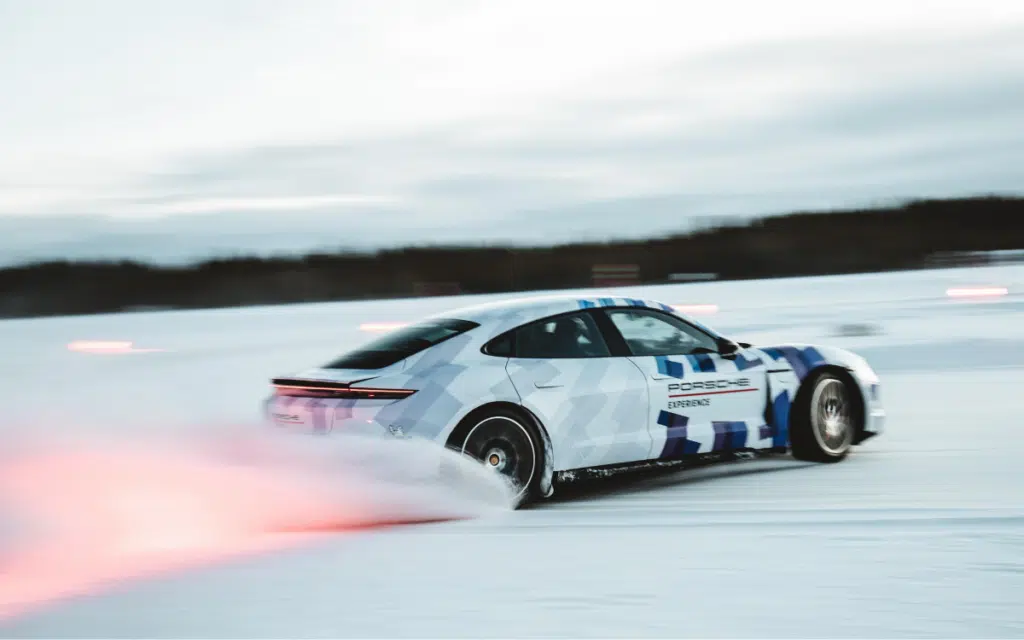 Porsche Taycan GTS set a Guinness World Record after drifting 11 miles on ice